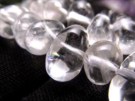 極美!!高品質でまるで水晶の様に透明度が高い淡い色合いのスモーキー 貫通穴無し ☆一連☆透明度抜群！☆艶やかで上品な光沢☆調和・浄化・守護の