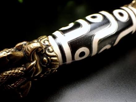 ◇天珠×密教法具◇開運＆魔除けの良好な組み合わせ◇魔障を取り除き 