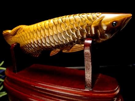 ☆繊細彫刻！龍魚と呼ばれる古代魚☆権力や繁栄、事業の発展の