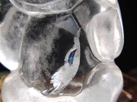 招福三猿　三猿章玉　天然水晶　見ざる　生メノー　言わざる　紅水晶　聞かざる　置物 招福三猿☆章玉☆見ざる☆言わざる☆聞かざる☆置物