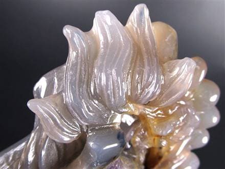 ◇財運招福の龍護る瓢箪の霊石◇希少！瑪瑙×アメジスト共生結晶◇圧巻