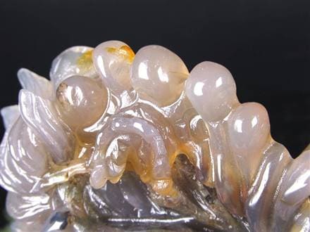 ◇財運招福の龍護る瓢箪の霊石◇希少！瑪瑙×アメジスト共生結晶◇圧巻