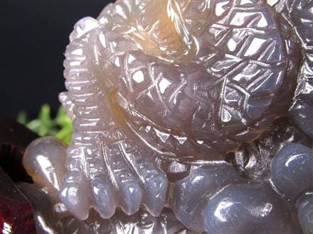 ◇財運招福の龍護る瓢箪の霊石◇希少！瑪瑙×アメジスト共生結晶◇圧巻