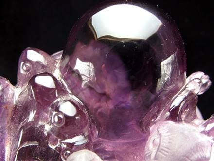 アメジスト　紫水晶　彫刻　瓢箪　置物　玉石 アメジスト紫水晶彫刻瓢箪置物玉石