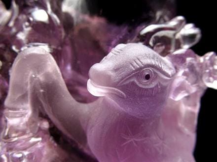 アメジスト装飾　花瓶　中国　骨董　置き物　彫刻　縁起物　オブジェ アメジスト装飾 花瓶 中国 骨董 置き物 彫刻 縁起物 オブジェ