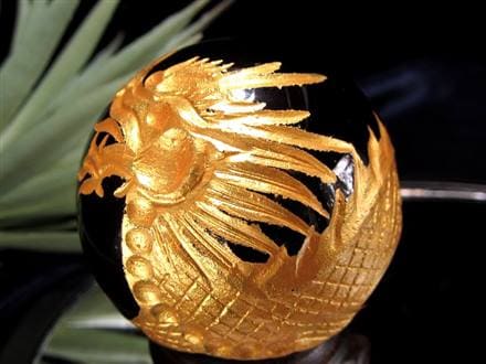 ☆大吉開運！高貴で神聖な存在【五本爪龍神】彫り☆秀逸な繊細彫刻