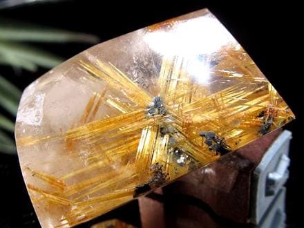 ☆爆発的な存在感！太陽放射ルチル☆極上針入り水晶☆圧巻の放射状結晶