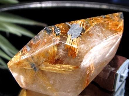 ☆爆発的な存在感！太陽放射ルチル☆極上針入り水晶☆圧巻の放射状結晶