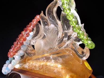 ◇金運・魅力運・守護を司る霊獣◇天然水晶原石使用◇希少