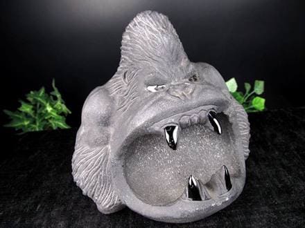 ◇魔を払う咆哮！◇極みの逸品！繊細彫刻◇守り神×魔除けの石◇1点物