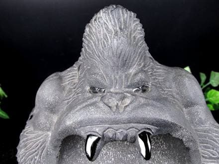 ◇魔を払う咆哮！◇極みの逸品！繊細彫刻◇守り神×魔除けの石◇1点物