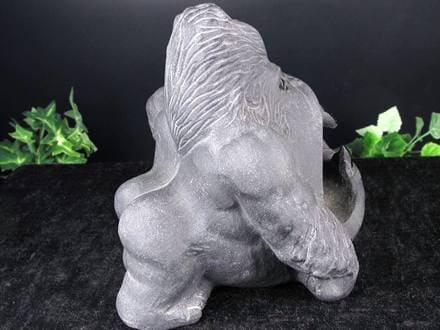◇魔を払う咆哮！◇極みの逸品！繊細彫刻◇守り神×魔除けの石◇1点物