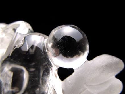 ◇良縁を招くシンボル◇高品質天然水晶使用◇芸術的な一刀一石彫り