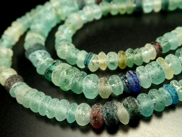 ◇一連◇超希少！◇長い時を経て生まれた奇跡のガラス◇古代