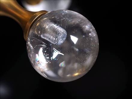 ☆神秘的！分子モチーフオブジェ☆天然水晶丸玉6個使用