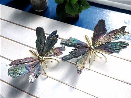 ★特選NEW★蝶&水晶♡浄化スペシャル☆【バタフライ型ディスプレイ器】❤️ ☆華やかなバタフライモチーフ☆目を引く神秘的インテリア☆ツーソン