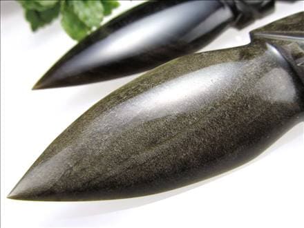 黒曜石 打製石器 まとめて 12点 総重量260g 最長11cm 矢尻 石斧 石