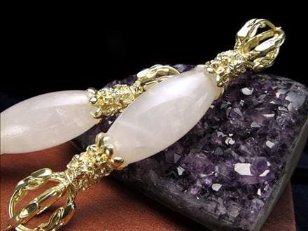 ◇密教法具×天然水晶◇古代チベットから伝わるドルジェ【金剛杵