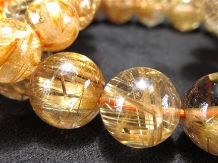 53mm ゴールドルチルクォーツ　金針水晶　パワーストーン ☆限定5本のみ！☆バランス良好！太針細針MIX☆透明感あり☆金運の代表