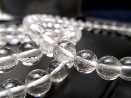 ヒマラヤ神聖湧水のような美しさマニカランクォーツブレスレット20㎜玉