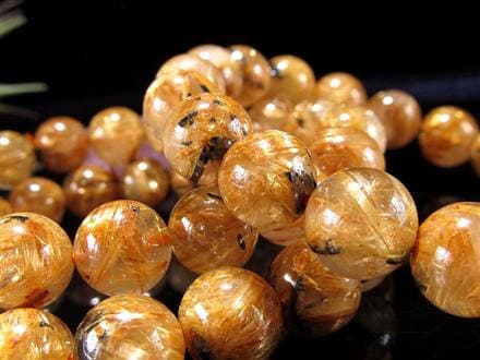 ◇力強く輝く雷神ルチル◇びっしり針入りルチル＆母岩の融合◇母