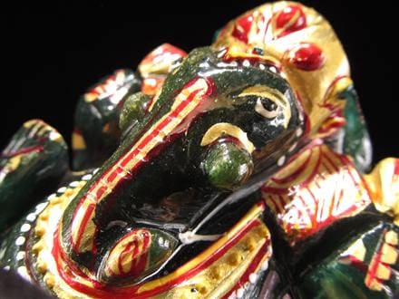 ☆人気！夢を叶える象☆豪華22金カラー彩色タイプ☆極上手彫り