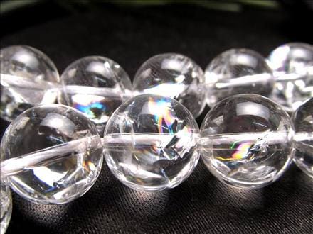 ☆一連☆超透明天然水晶使用☆アイリスクォーツ【クラック入り水晶】連