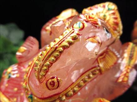 ☆人気！夢を叶える象☆豪華22金カラー彩色タイプ☆極上手彫り彫刻☆愛  