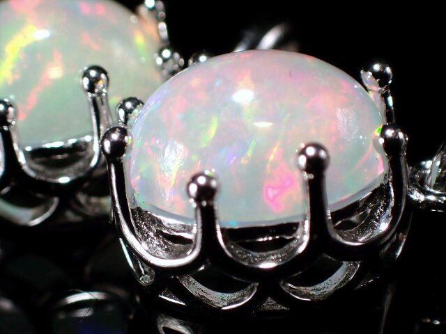 ◇王冠モチーフ金具タイプ◇極上遊色◇超透明宝石質◇Silver925