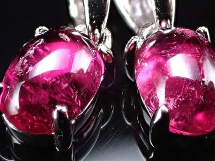 赤ワイン色のピンクトルマリンペンダントトップ 赤ワイン色のピンクトルマリンペンダントトップ 赤ワイン色の