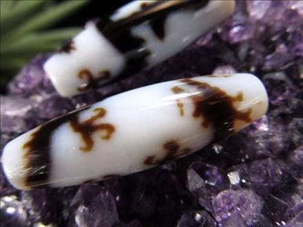 ◇高級白天珠◇希少品！◇至純天珠◇チベットに伝わる魔除け・厄除け