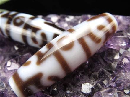 ◇高級白天珠◇希少品！◇至純天珠◇チベットに伝わる魔除け・厄除け