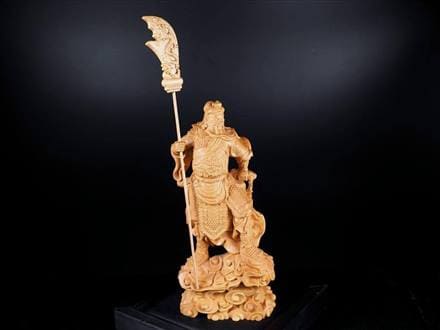 ◇限定2体！◇三国志の超有名武将！関羽像◇極上！繊細彫刻