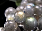 ラブラドライト 曹灰長石 ビーズ連 連材