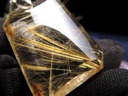 ゴールドルチルクォーツ ペンダントトップ 金針水晶アクセサリー ルチレイテッドクォーツ