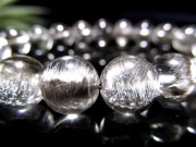 【612041】 高品質 タイチン ルチルクォーツ 9-9.5mm ブレスレット 高品質]タイチンルチルクォーツ ブレスレット 9-9.5mm #QA041