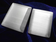 ◆人気急上昇中！◆艶々キャッツアイ◆【聖母マリアのガラス】◆シルクのような繊維質◆美品キャッツアイセレナイト（ジプサム）【透石膏】バケットカット　タンブル◆サイズ約30-34mm◆【メキシコ産】