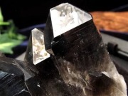 【極上品】アーカンソー産　黒水晶 アーカンソー産 黒水晶（スモーキークォーツ）クラスター原石