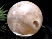 チェリーブロッサムアゲート 丸玉 置物 桜瑪瑙 マダガスカル産