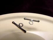 ◆高品質Silver925パーツ◆使い方様々！手作りアクセサリーのアクセントに！◆カン付きバーコンポーネント◆バーサイズ約13.2mm カン内径約1.5mm◆CMP109◆