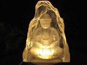 釈迦如来坐像 お釈迦様 クリスタルガラス 置物 仏教