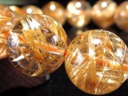 ゴールドルチル ブレスレット タイチン 金針水晶 天然石