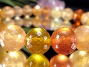 特A級品イエローオレンジサファイア ボタンカットブレスレット 16cm 特A級品イエローオレンジサファイア ボタンカットブレスレット