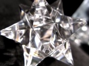 天然水晶 アステロイド 彫り 置物