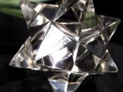 天然水晶 アステロイド 彫り 置物