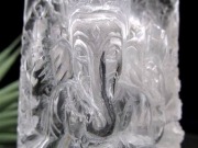 天然水晶 ガネーシャ 彫り 置物