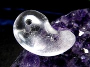 ガネーシュヒマール ヒマラヤ 水晶 勾玉 ビーズ