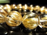 【一点物】最上級レベル タイチンルチル 11.5-12mm 透明度高 針太 針多 高品質】太陽放射タイチンルチルクォーツ 7mm玉 ブレスレット