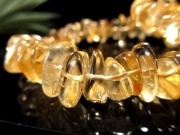 ★特選一連★太陽の象徴☆【85cm✴︎レインボーシトリンさざれ連】♡ レインボーシトリン