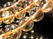 シトリン 黄水晶 ビーズ連 連材